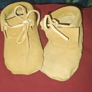 Hand stitched moccasins